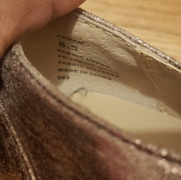 Addan Metallic Rose Gold Oxford Shoes - Picture 4 of 4